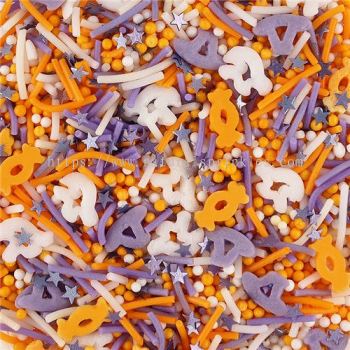 Hocus Pocus �� Natural Halloween Sprinkles Mix  Bulk Wholesale  Nuts-Free  Top 14 Allergen-Free  Industrial Bakery Grade  BRC, Kosher, Halal & FDA Certified