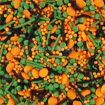 Halloween Quin natural Halloween sprinkles medley bulk wholesale E171-free gluten-free top 14 allergen-free industrial BRC certified