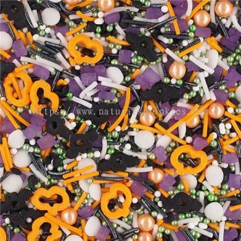 Crazy Pumpkin �� Natural Halloween Sprinkles Medley  Bulk Wholesale  Top 14 Allergen-Free  Industrial Bakery Grade  BRC, Kosher, Halal & FDA Certified