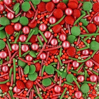 The First Noel �� Classic Christmas Sprinkles Medley  Bulk Wholesale  Top 14 Allergen-Free  Industrial Bakery Grade  BRC, Kosher, Halal & FDA Compliant