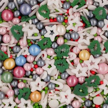 Jolly Holiday �� Classic Christmas Sprinkles Medley  Bulk Wholesale  Top 14 Allergen-Free  Industrial Bakery Grade  BRC, Kosher, Halal &amp; FDA Compliant