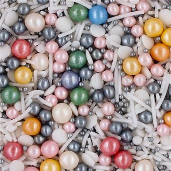 Baubles �� Classic Christmas Sprinkles Medley  Bulk Wholesale  Top 14 Allergen-Free  Industrial Bakery Grade  BRC, Kosher, Halal & FDA Compliant