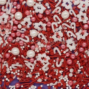 Candy Cane �� Classic Christmas Sprinkles Medley  Bulk Wholesale  Top 14 Allergen-Free  Industrial Bakery Grade  BRC, Kosher, Halal & FDA Compliant