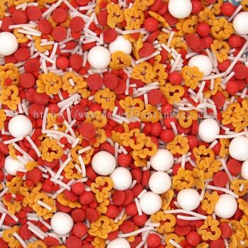 Joylly Gingerbread Man �� Natural Christmas Sprinkles Medley  Bulk Wholesale  E171-Free  Top 14 Allergen-Free  Industrial Bakery Grade  BRC, Kosher, Halal &amp; FDA Certified