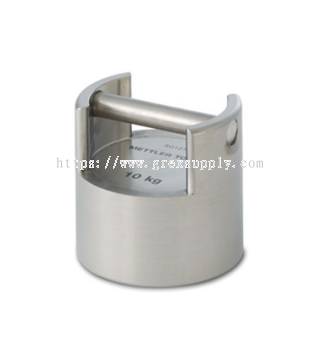 METTLER TOLEDO Cylindrical Weight 10kg F2 (Material No.: 11116651)   High-Accuracy Stackable Stainless Steel Test Weight  Malaysia Supplier