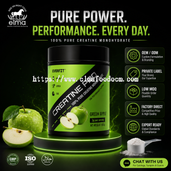 Private Label Creatine Supplement Powder   GMP HACCP Sports Nutrition Factory