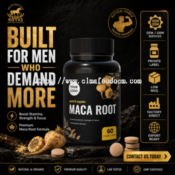 Private Label Maca Tablets Supplement for Energy and Vitality Brands