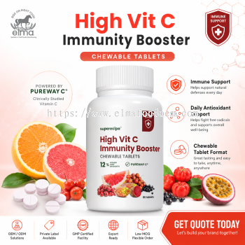 Halal Vitamin C Immunity Tablet OEM Manufacturer for Global Wellness Brands
