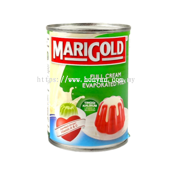 Marigold Susu Sejat Penuh Krim / Evaporated Full Cream Milk 390g