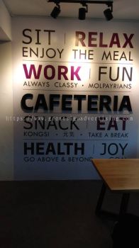Molpay 3D Box up lettering Signage with inkjet wallpaper printing in I-city shah alam