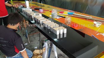 Hair Culture 3D LED Conceal box up lettering signagew at sugai wang Kl