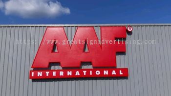 aaf conceal 3d led frontlit lettering signage signboard