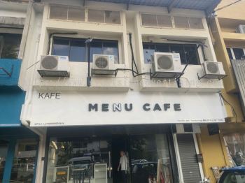 Menu Cafe 3D PVC Cut Out Lettering Signage At KL