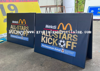 CUSTOM FOLDABLE ADVERTISING A-BOARD STAND SUPPLIER IN SELANGOR, AMPANG & BANGI