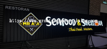 CUSTOMER ATTRACTION SIGNAGE | CUSTOMIZED 3D BRAND LETTERING + ALUMINIUM CEILING PANEL BASE SIGN IN BANDAR SUNWAY, KLANG & BALAKONG