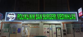 24-Hour Clinic Recognition | Custom 3D LED Front-Lit Medical Sign Specialist at Klang, Setia Alam & Kapar