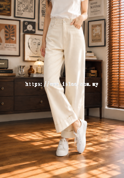 Linen Twill Wide Leg Pants