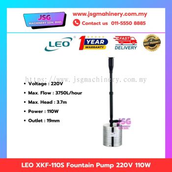 LEO XKF-110S Fountain Pump 220V 110W Submersible Water Pump Stainless Steel for Pond & Garden