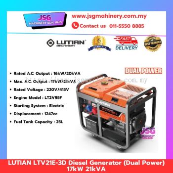 LUTIAN LTV 21E-3D 17KW 21KVA Diesel Generator Dual Power 220V/415V Electric Start