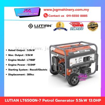 LUTIAN LT6500N-7 5.5KW Petrol Generator 13.0HP Electric Start Portable Genset
