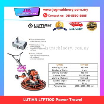 LUTIAN LTPT100 Power Trowel Concrete Finishing Machine Petrol Engine Floor Trowel