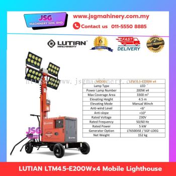 LUTIAN LTM4.5-E200Wx4 Mobile Lighthouse LED Lighting Tower 4x200W Portable Light Tower