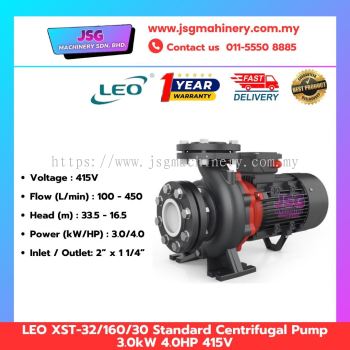 LEO XST-32/160/30 / XST32/160/30 Standard Centrifugal Water Pump 3.0kW 4HP 415V Three Phase Industrial Pump