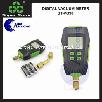 SUPER STARS DIGITAL VACUUM METER ST-VG90 HIGH PRECISION MICRON GAUGE HVAC REFRIGERATION VACUUM TESTER [ORIGINAL]