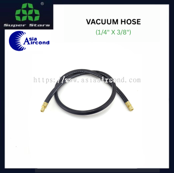 SUPER STARS VACUUM HOSE 1/4" x 3/8" CHARGING HOSE HEAVY DUTY REFRIGERATION VACUUM PUMP HOSE AIRCOND HVAC [ORIGINAL]