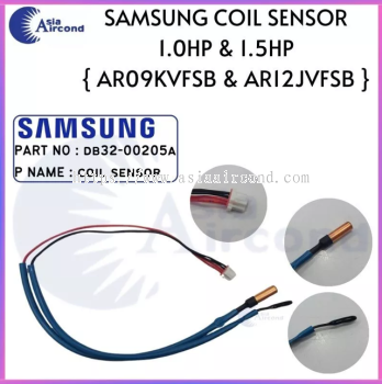SAMSUNG AIRCOND COIL SENSOR 1.0HP 1.5HP PART NO DB32-00205A AR09KVSB AR12YVFSB COPPER TUBE TEMPERATURE SENSOR INDOOR AMBIENT [ORIGINAL PARTS]