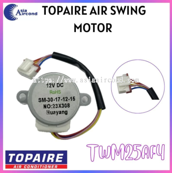 TOPAIRE SWING MOTOR TWM25AF4 HUAYANG AM-30-17-12-15 LOUVER FLAP STEPPER MOTOR 12V DC 2.5HP INDOOR STEP MOTOR [READY STOCK]