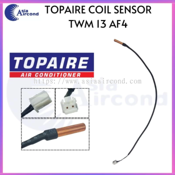 TOPAIRE COIL SENSOR TWM13AF4 INDOOR COPPER PIPE TEMPERATURE SENSOR WHITE 2-PIN SOCKET AIR CONDITIONER THERMISTOR SPARE PART [READY STOCK]