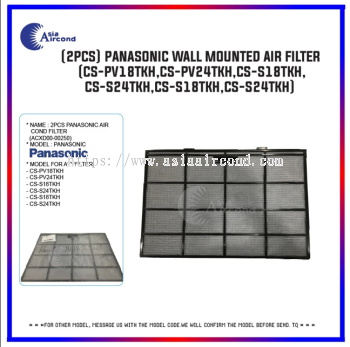 (2 PIECES) PANASONIC AIRCOND WALL MOUNTED AIR FILTER ACXD00-0025 AIR CONDITIONER REPLACEMENT FILTER 1.5HP 2.0HP 2.5HP
