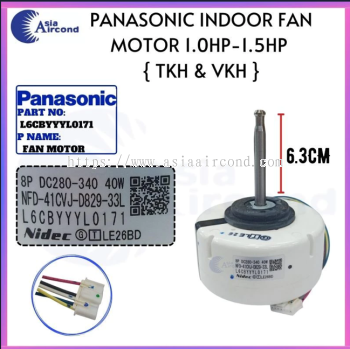 PANASONIC AIRCOND INDOOR FAN MOTOR 1.0HP-1.5HP L6CBYYL0171 DC MOTOR NIDEC NFD-41CVJ-D829-33L FOR TKH  VKH INVERTER SPARE PART