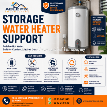 Storage Water Heater Support