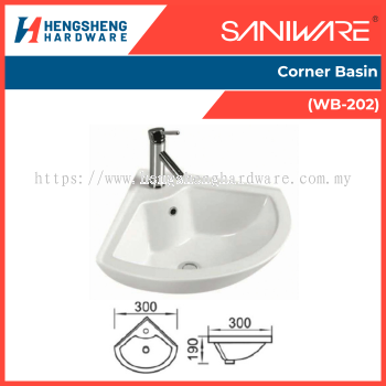 SANIWARE Corner Basin (WB-202) | Saniware Products In Selangor