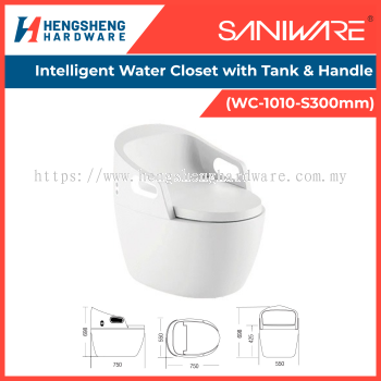 SANIWARE Intelligent Water Closet with Tank & Handle (WC-1010-S300mm) | Saniware Products in Selangor