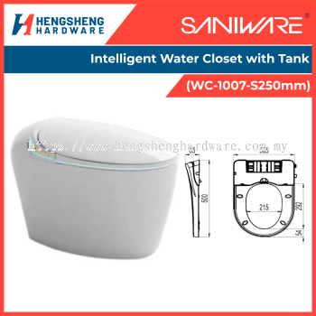 SANIWARE Intelligent Water Closet with Tank (WC-1007-S250mm) | Saniware Products in Selangor