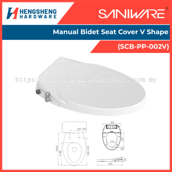 SANIWARE Manual Bidet Seat Cover V Shape (SCB-PP-002V) | Saniware Products in Selangor