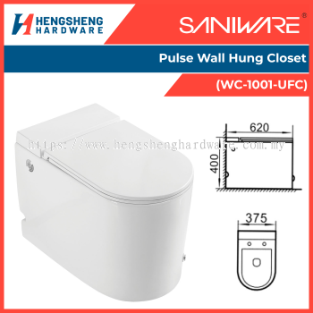 SANIWARE Pulse Wall Hung Closet (WC-1001-UFC) | Saniware Products in Selangor