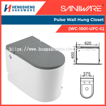 SANIWARE Pulse Wall Hung Closet (WC-1001-UFC-G) | Saniware Products in Selangor