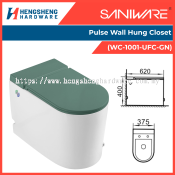 SANIWARE Pulse Wall Hung Closet (WC-1001-UFC-GN) | Saniware Products in Selangor