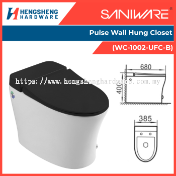 SANIWARE Pulse Wall Hung Closet (WC-1002-UFC-B) | Saniware Products in Selangor