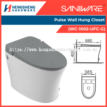 SANIWARE Pulse Wall Hung Closet (WC-1002-UFC-G) | Saniware Products in Selangor