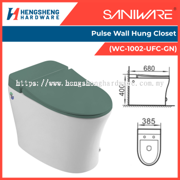 SANIWARE Pulse Wall Hung Closet (WC-1002-UFC-GN) | Saniware Products in Selangor