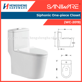 SANIWARE Siphonic One-piece Closet (WC-2019) _ Saniware Products in Selangor