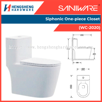SANIWARE Siphonic One-piece Closet (WC-2020) _ Saniware Products in Selangor