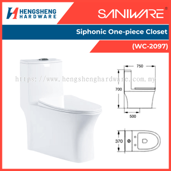 SANIWARE Siphonic One-piece Closet (WC-2097) _ Saniware Products in Selangor