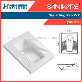 SANIWARE Squatting Pan W.C (SP-509) | Saniware Products In Selangor