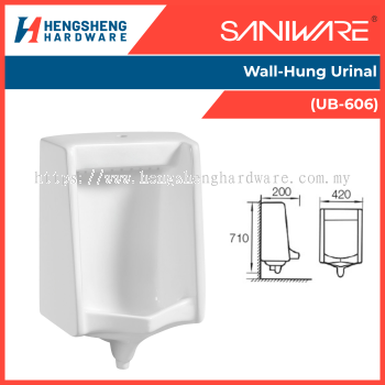 SANIWARE Wall-Hung Urinal (UB-606) _ Saniware Products in Selangor